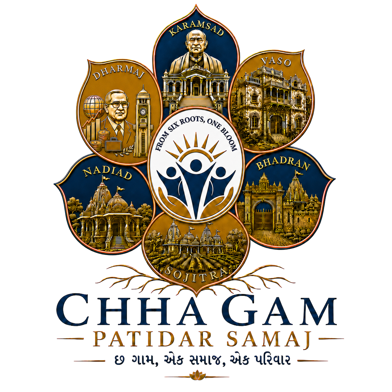 Chha Gam Patidar Samaj official logo